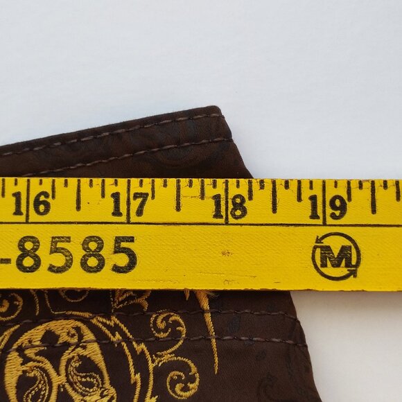 Billabong board shorts men's size 36 orange brown plaid with graphic design - Picture 8 of 10